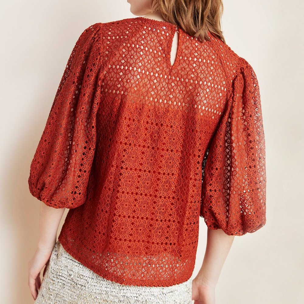 Anthropologie Sienna Eyelet Top - Picture 2 of 4